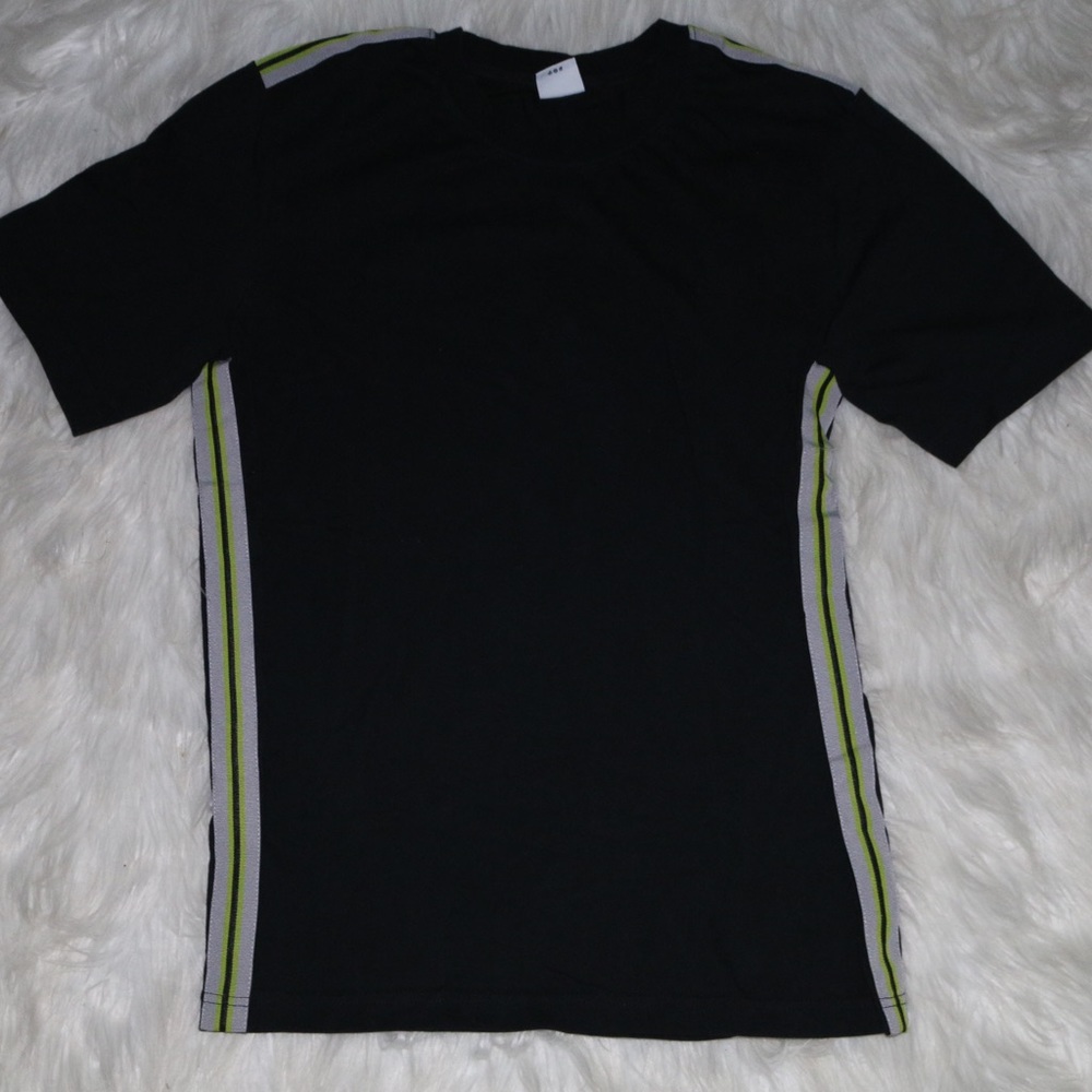 Black Shirt w/ Neon Stripe